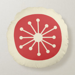 原子時代ミッドセンチュリーかわいいモダンレトロミニマリスト ラウンドクッション