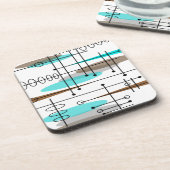 原子時代ミッドセンチュリーモダン抽象芸術 コースター (左側)