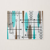 原子時代ミッドセンチュリーモダン抽象芸術 ジグソーパズル (横)