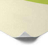 原子時代ミッドセンチュリーレッドイエローグリーン抽象芸術 ポスター (角)