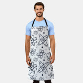 原子時代：世紀半モダンば エプロン (着用した状態)