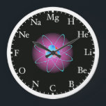 原子時計 ラージ壁時計<br><div class="desc">私たちの科学ギークに最適！番号は対応する化学記号に置き換えられる。</div>