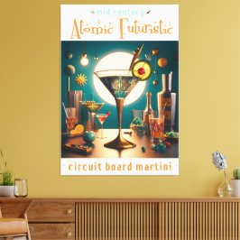 原子未来型回路基板マルティーニ キャンバスプリント