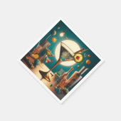 原子未来型回路基板マルティーニ スタンダードカクテルナプキン (角)