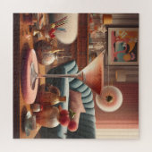 原子未来的さくらんぼブロッサムマルティーニ ジグソーパズル (横)