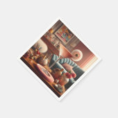 原子未来的さくらんぼブロッサムマルティーニ スタンダードカクテルナプキン (角)