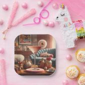 原子未来的さくらんぼブロッサムマルティーニ ペーパープレート (パーティー)