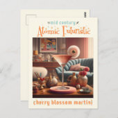 原子未来的さくらんぼブロッサムマルティーニ ポストカード (正面/裏面)