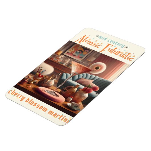 原子未来的さくらんぼブロッサムマルティーニ マグネット (左側)