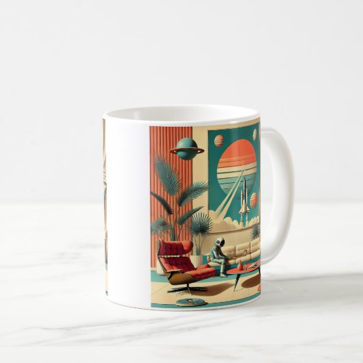 原子未来的フロリダ宇宙エイジファミリールーム コーヒーマグカップ (正面右)