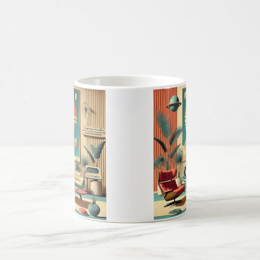 原子未来的フロリダ宇宙エイジファミリールーム コーヒーマグカップ (中央)