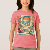 原子未来的フロリダ宇宙エイジファミリールーム トライブレンドTシャツ (正面)