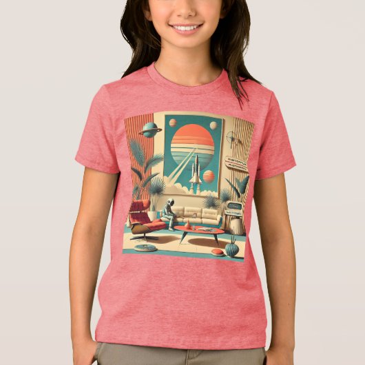 原子未来的フロリダ宇宙エイジファミリールーム トライブレンドＴシャツ (正面)