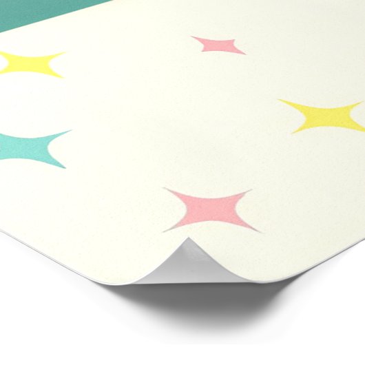 原子未来的フロリダ宇宙エイジファミリールーム ポスター (角)