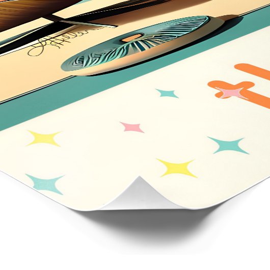 原子未来的フロリダ宇宙エイジファミリールーム ポスター (コーナー)