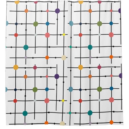 原子格子 シャワーカーテン (正面)