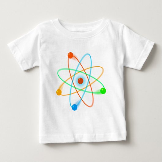 原子構造サイエンス ベビーTシャツ (正面)