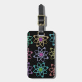 原子構造パターン科学 ラゲッジタグ (正面縦)