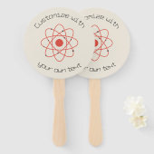 原子構造科学カスタム文字 ハンドファン (正面&裏面)