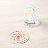 原子構造科学カスタム文字 ラウンドペーパーコースター (インサイチュ)