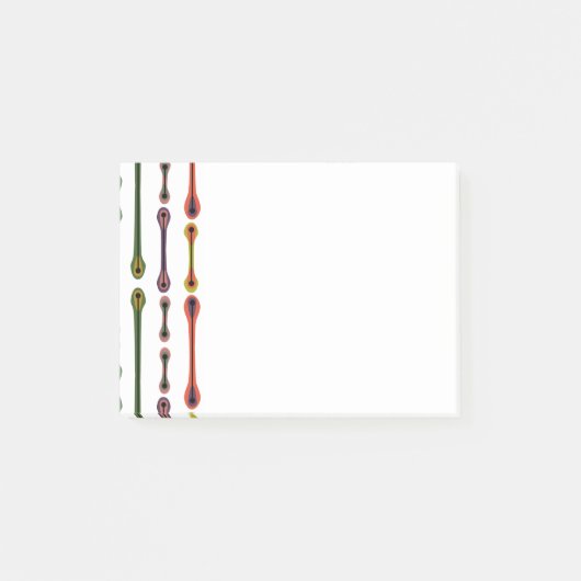 原子模様のライン ポストイット (正面)