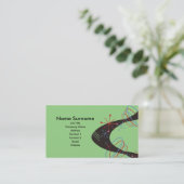 原子波、名刺のテンプレート 名刺 (スタンド正面)