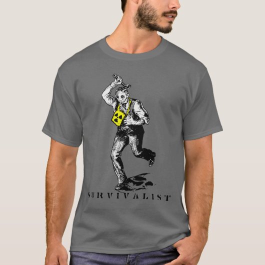 原子灰の人、S U R V I V A L I S T Tシャツ (正面)