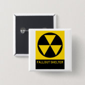 原子灰避難所のハイウェーの印 缶バッジ (正面&裏面)