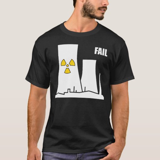原子炉の失敗の暗闇のTシャツ Tシャツ (正面)