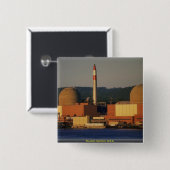 原子炉、米国 缶バッジ (正面&裏面)