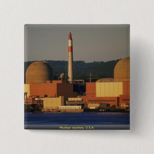 原子炉、米国 缶バッジ (正面)