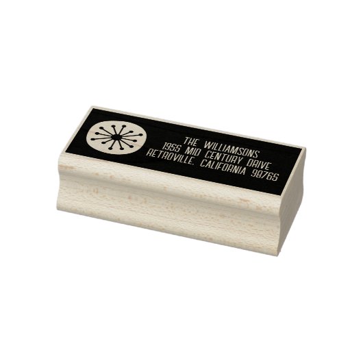 原子点ミッドセンチュリーモダンレトロミニマル ラバースタンプ (スタンプ)