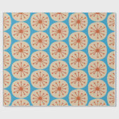 原子点レトロミッドセンチュリーモダンパターン ラッピングペーパー (フラット)