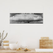 原子爆弾の爆発によるキノコ雲 ポスター (キッチン)