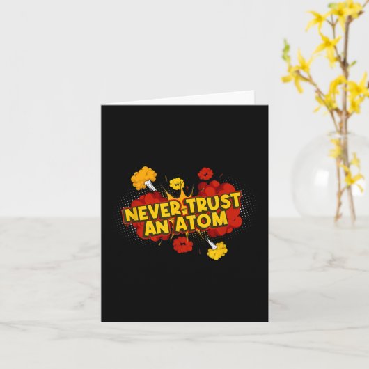 原子爆弾を決して信用しない カード (黄色い花)