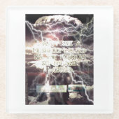 原子爆弾ガラス澄んコースター ガラスコースター (正面)