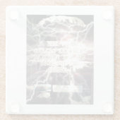 原子爆弾ガラス澄んコースター ガラスコースター (裏面)