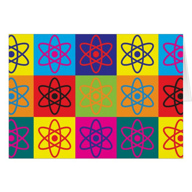 原子物理学のポップアート (正面横)
