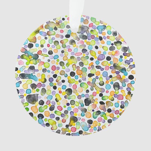 原子状グミドロップのアクリルオーナメント オーナメント (正面)