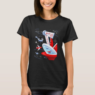 原子猫カフェレトロ未来 Tシャツ