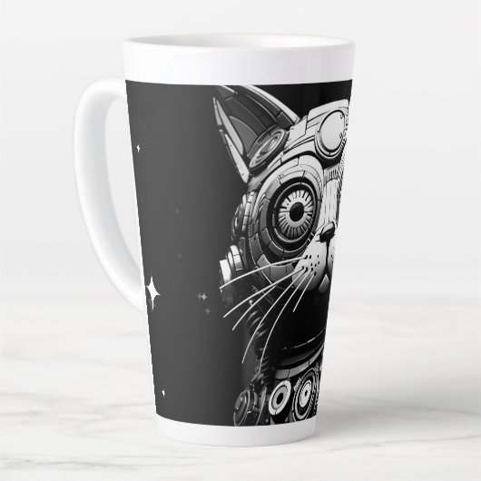 原子猫#98 カフェラテマグ (左アングル)