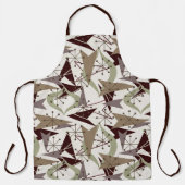 原子矢とスターバスト50年代スタイル エプロン (正面)