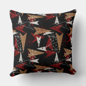 原子矢印 |世紀中頃モダン | 50年代スタイル クッション (裏面)