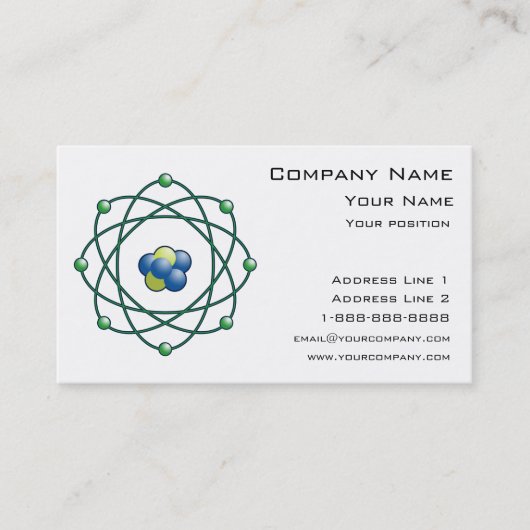 原子粒子 名刺 (正面)