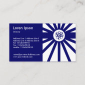 原子線 – ダークブルーアンチ – 物質 名刺 (裏面)