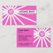原子線 – ピンク 名刺 (正面/裏面)