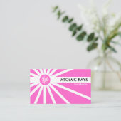 原子線 – ピンク 名刺 (スタンド正面)