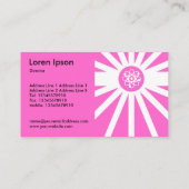 原子線 – ピンク 名刺 (裏面)