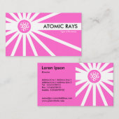 原子線 – ピンク 名刺 (正面/裏面)