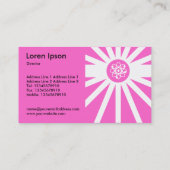 原子線 – ピンク 名刺 (裏面)